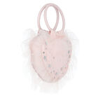 Girls Pink Heart Embellished Handbag, 1, hi-res